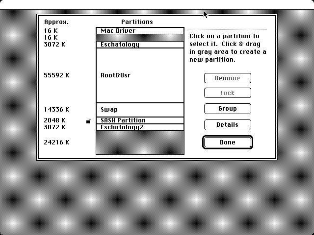 Partitioning in HD SC Setup