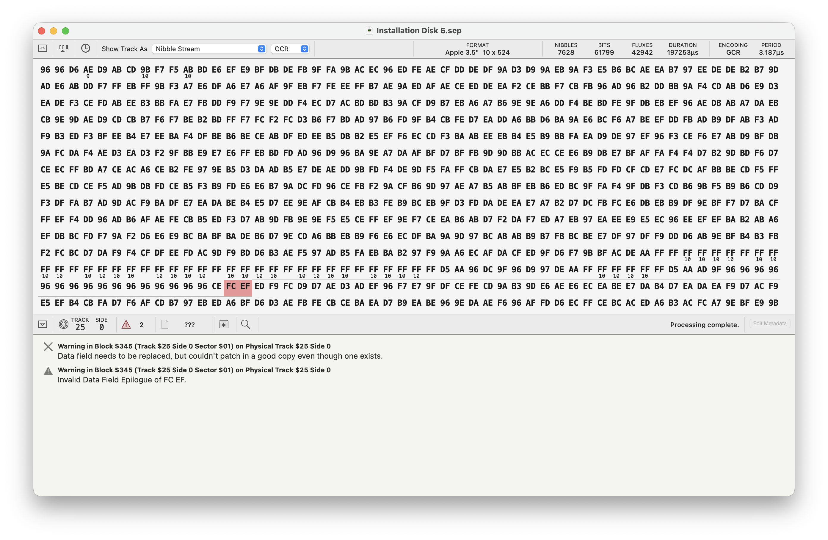 Disk in Applesauce
